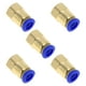thumbnail image 1 of Conectores de aire de 5/16" hembra para manguera, 5 piezas, tono azul y dorado, con ajuste rápido de plástico y metal, 1/4" BSPT, 1 of 1