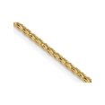 thumbnail image 3 of Gem & Harmony 18 inch 14 Karat Yellow Gold Diamond-Cut Franco Chain in (1.15mm) for Women, 3 of 6