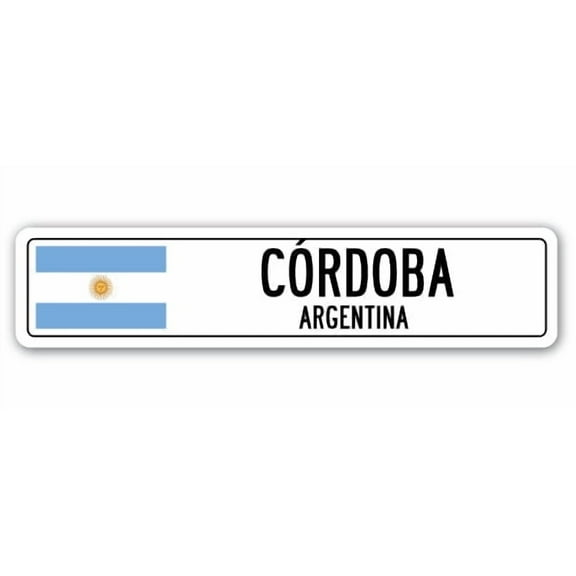 CORDOBA ARGENTINA Street Sign Argentinian flag city country road wall gift