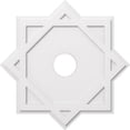 thumbnail image 1 of Ekena Millwork CMP34AL-06000 34 Po OD x 6 Po ID Carré Axel Architectural Grade PVC Contemporain Médaillon de Plafond, 1 of 1