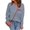 Sky Blue, variant on WTOBBY Women's Striped Long Sleeve Top, Casual Round Neck Sweatshirt, Lightweight Pullover for Fall with Breathable Cotton Blend Fabric for All Day Comfort,Black L