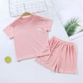 thumbnail image 2 of Teen Boy Clothes Boys Shorts Sets Children's Spring Summer Cartoon Print Sleeveless Basketball 12 18 24 Month 3T 4T 5T T-Shirt with Solid 2Pcs Outfit & 2-Piece, 2 of 7