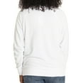 thumbnail image 2 of Women's White ECU Pirates Rylee Raglan Tri-Blend Long Sleeve T-Shirt, 2 of 2