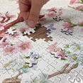 thumbnail image 4 of Ambesonne Floral Jigsaw Puzzle Durable Cardboard, Vivid Flowering Branch, 1000 pcs, Pink Brown Green, 4 of 5