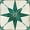 Green, variant on Mi Alma Star Shaped Black White Tile Stickers - Removable Vinyl 4x4, 24 pcs