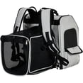 thumbnail image 2 of PUPIX Pet Carrier Backpack Expandable Cat Dog Backpack with Back Extension Breathable Mesh Travel Pet Backpack for Small Dogs Cats Airline Approved Holds up to 26 lbs, 2 of 9