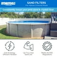 thumbnail image 2 of HYDROTOOLS by Swimline 24" Sand Filter Combo w/ Stand, 4980 GPH, 300lb Capacity, 2 of 8