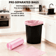 thumbnail image 3 of Bolsa de basura rosa duradera de 13 galones 2 volúmenes de bolsas de basura 40PCS para uso doméstico, comercial, basura de patio y a granel., 3 of 6