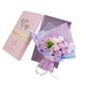 thumbnail image 2 of Ramo de flores, rosas de jabón, accesorio Floral, regalo realista de San Valentín, flores falsas, adorno de mesa para celebración y Festival Púrpura, 2 of 8