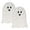 white-2pcs, variant on Halloween Decorations, Halloween Room Decor, Light Up Wooden Ghost, Handmade Ghost Board with Light for Halloween Indoor Outdoor Decoration, Suitable for Kitchen Mantel Tabletop Window(2PCS)