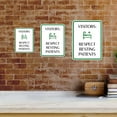 thumbnail image 4 of Portrait Round Plus Visitors: Respect Resting Patients Wall or Door Sign | Patient-Specific Rooms - Large, 4 of 9