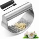 thumbnail image 1 of Garlic Press Stainless Steel Garlic Press Professional Garlic Press Manual Garlic Press Arc Garlic Peeler Garlic Cutter, 1 of 1