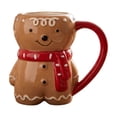 thumbnail image 2 of Christmas Coffee Mugs,Gingerbread Man Mug with Handle,Cartoon Cute Ceramic Cup for Tea Coffee Beverage, 2 of 6