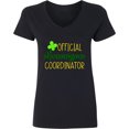 thumbnail image 3 of Inktastic Official Shenanigans Coordinator St. Patrick's Day Women's V-Neck T-Shirt, 3 of 5
