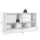 Giantex Toy Storage Organizer, 5-Section Storage Cabinet, Wooden Display Book Shelf, White - image 4 of 10