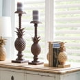 thumbnail image 2 of Ember Interiors Pineapple Shaped Gold Resin Bookends (Set of 2 Pieces), 2 of 4