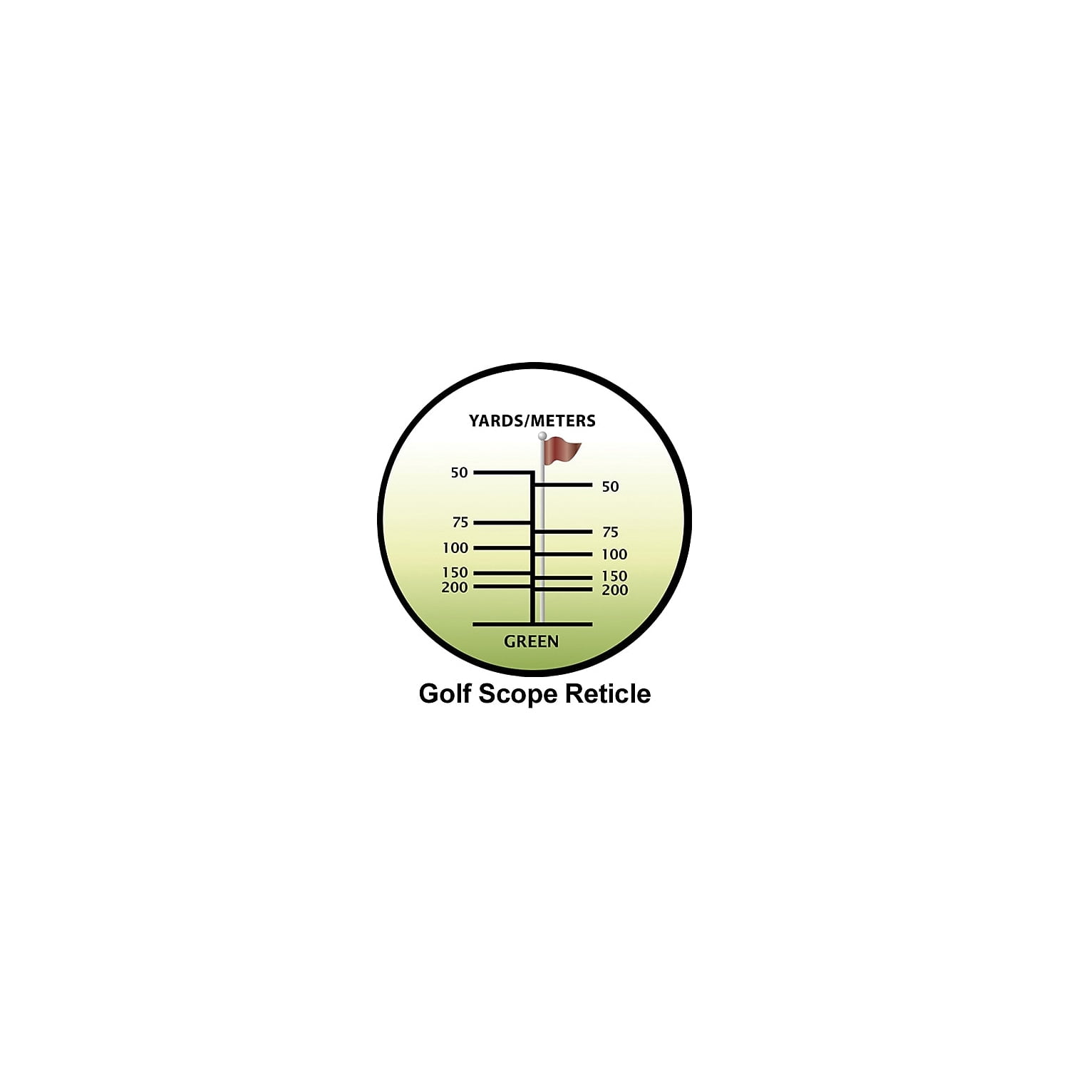 Barska Blueline Golf Scope 8x22mm, Waterproof, Golf Reticle, Rangefinder
