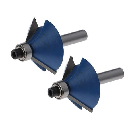 

2X 1 / 4 Shank 45 Chamfer & Bevel Edging Router Bit 1 / 2 Dia Woodworking DIY