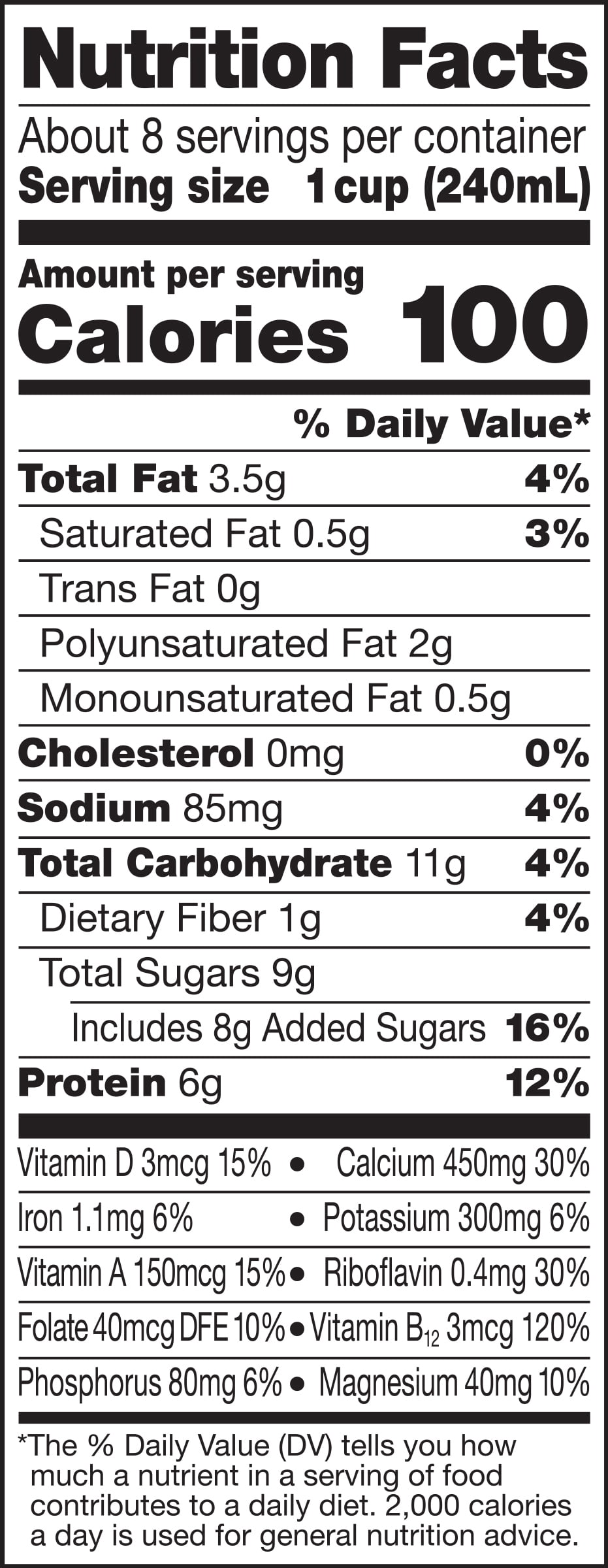 Soybean Milk Nutrition Facts Blog Dandk
