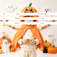 thumbnail image 4 of Otqutp Toddler Halloween Poncho Jack O Lantern Tattered Hem Cloak Pumpkin Hooded Cape Fall Baby Holiday Themed Outfit for Boys Girls, 4 of 7