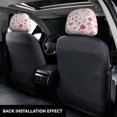 thumbnail image 3 of Kdxio Flower Leaves Pattern Print 2 Piece Car Head Rest Covers Set Auto Front/Rear Seats Headrest Cover Universal Fit Most Cars,Sedan, SUV, 3 of 9