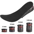 thumbnail image 3 of Plantillas Cojín de aire Zapatos Levantamiento Transpirable 4 capas Agregar altura 2.95 pulgadas Pies Inserto de talón ortopédico para hombres y mujeres, 3 of 5