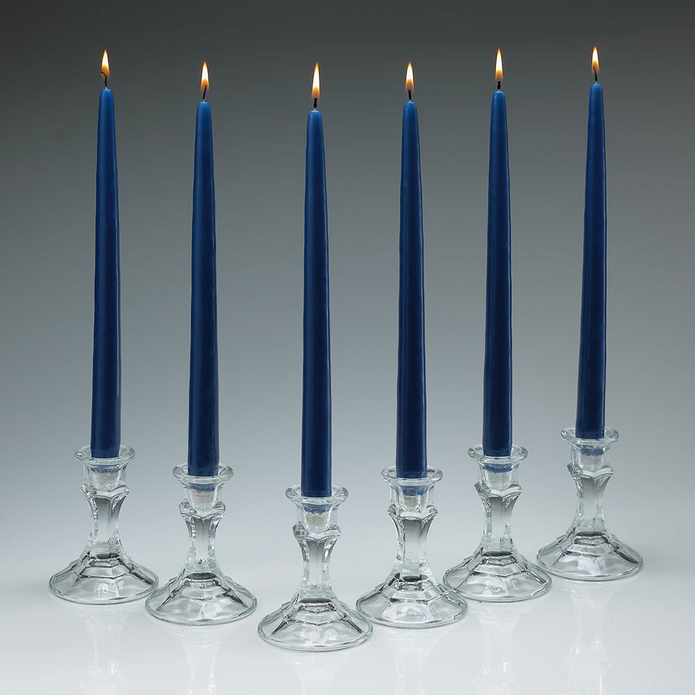 Cobalt Blue Taper Candles 12 Inch Tall Set of 12 Burn 10 Hours - image 3 of 3