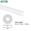 thumbnail image 3 of Uxcell Silicone Tubing, 3/8inch(10mm) ID x 1/2inch(13mm) OD Silicone Rubber Vacuum Tube, 5ft(1.5M) High Temp Water Air Hose Pipe [Clear], 3 of 7