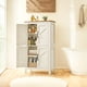 thumbnail image 3 of VASAGLE LIRY Collection - Farmhouse Storage Cabinet, Bathroom Floor Cabinet with Barn Doors, Freestanding Kitchen Pantry, Adjustable Shelves, for Dining Room, Living Room, Rustic White, 3 of 7