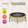 thumbnail image 2 of JumpSport 350 PRO Fitness Trampoline, Cardio Workout Equipment, 39 Inch, Radiate, 2 of 12