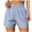Blue, variant on Plebaso Striped Shorts for Women Casual Elastic High Waist Lounge Shorts Lightweight Womens Beach Shorts