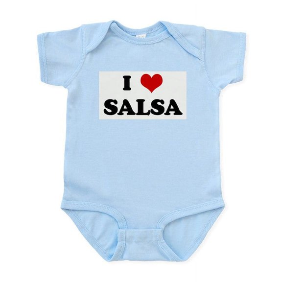 CafePress - I Love SALSA Infant Bodysuit - Baby Light Bodysuit, Size Newborn - 24 Months