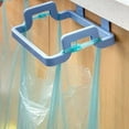 thumbnail image 7 of Blue Hanging Trash Bag Holder for Cabinet Doors, Over Cabinet Organizer for Plastic Grocery Bags, No Drill Bag Hanger for Kitchen Under Sink, Cabinet Door Organizers, 7 of 7