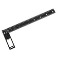 thumbnail image 1 of Ruler Multifunctional Right Angle Ruler 90 Degree Multi-Holes High Carbon Steel Angle Ruler Woodworking Lines Drawing Ruler High Positioning and Marking Scribing Ruler Aluminum, 1 of 7