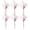D, variante sur Fleur Artificielle Décorations de la Saint-Valentin Saint-Valentin Lot de 6 Pics de Baies en Forme de Cœur avec Baies Rouges pour Mariage de Saint-Valentin Souper aux Chandelles Décorations d'Anniversaire Rose Artificielle