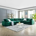 thumbnail image 2 of Sectional Sofa Set, Velvet, Green, Modern Contemporary Urban Design, Living Lounge Room Hotel Lobby Hospitality, 2 of 10