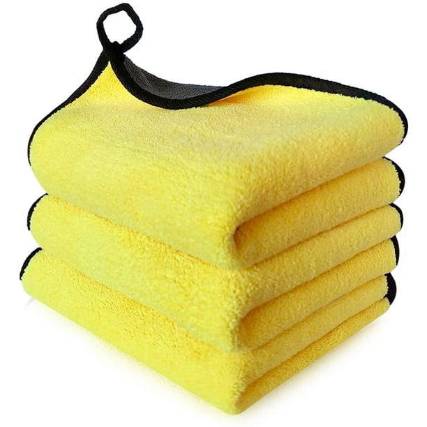 Extra Thick & Soft Microfiber Towels, Large 16 x 16 Plush Microfiber Car  Towel - California Car Cover Company