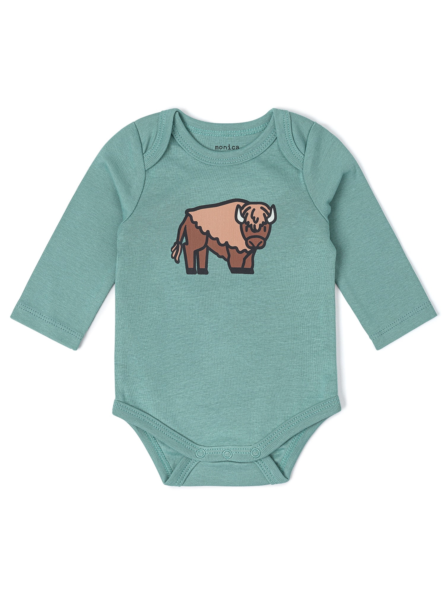 Monica + Andy Organic Cotton Gender Neutral First Moves Bodysuit + Groove Pant Set, Sizes Newborn -24 Months