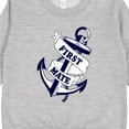 thumbnail image 3 of Inktastic First Mate with Anchor and Banner Toddler Sweatshirt, 3 of 4
