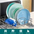 thumbnail image 3 of MALACASA 24-Piece dinnerware Set for 6, Stoneware dinner set plate, Blue, 3 of 8
