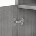 thumbnail image 4 of Pemberly Row 5 Shelf Bookcase with Doors in Platinum Gray - Engineered Wood, 4 of 7