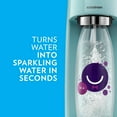 SodaStream x bubly Fizzi Sparkling Water Maker Bundle (Icy Blue), with