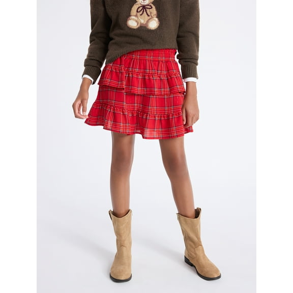 Weekend Academy Girls Tiered Ruffle Skirt, Sizes 4-18