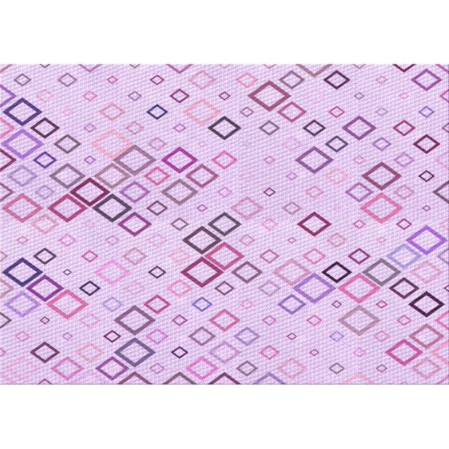 Ahgly Company Machine Washable Indoor Rectangle Transitional Orchid Purple Area Rugs, 2' x 3'
