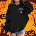 thumbnail image 2 of Gunia Toddler Halloween Ghost Sweatshirts For Boy Girl Cute Hoodie Casual Long Sleeve Sweatshirt With Print Letter Graphic Pullover Top Kids Fall Clothes Black 3-4 Years, 2 of 4