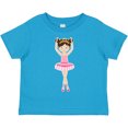 thumbnail image 3 of Inktastic Ballerina with Two Buns Girls Toddler T-Shirt, 3 of 5