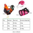 thumbnail image 2 of Chicken Harness with Leash Adjustable Comfortable Small Pet Harness Leash Set for Duck Goose Hen Training Walking rose Red L, 2 of 4