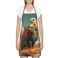 thumbnail image 3 of Sikiie Western Desert Cactus Bald Eagle Aprons for Kitchen Cooking Aprons, Chef Apron for Men Women Chef, 3 of 7