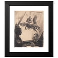 thumbnail image 2 of Hans Nikolaj Hansen 12x14 Black Modern Framed Museum Art Print Titled - Allegorical Self -Portrait (1898), 2 of 5