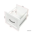 thumbnail image 4 of Home Office Computer Desk with Hutch, Antiqued White finish, 4 of 16